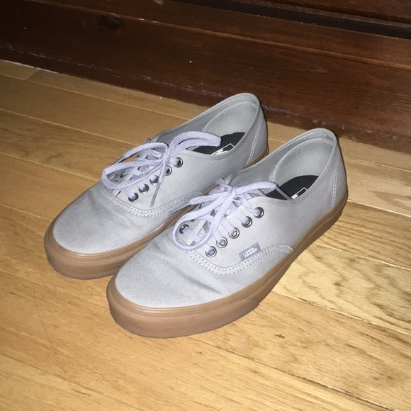 vans authentic grey gum sole